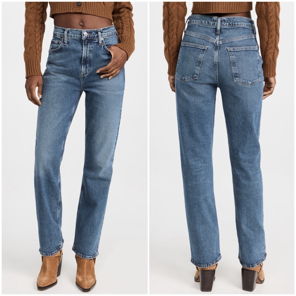 AGOLDE Vintage High Rise Slim Boot in Prophecy 24